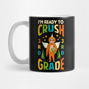 I'm Ready To Crush 3rd Grade Unicorn Sloth Back To School Mug